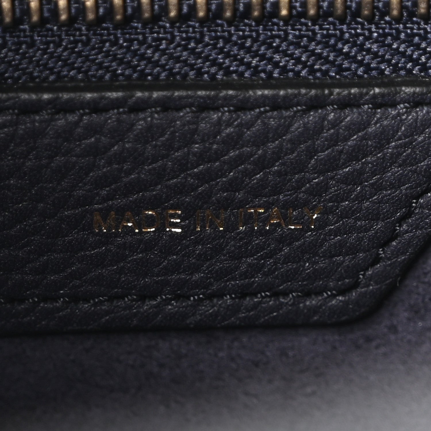 Celine Drummed Calfskin Micro Luggage Black 7 of 10