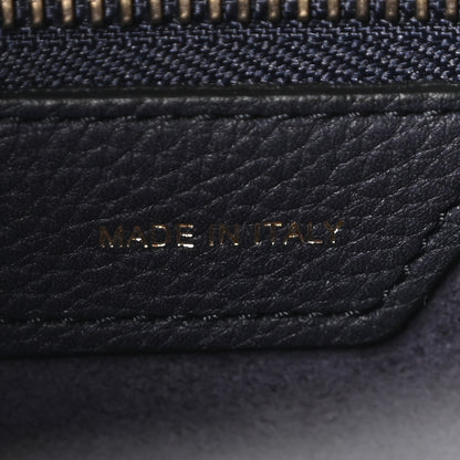 Celine Drummed Calfskin Micro Luggage Black 7 of 10