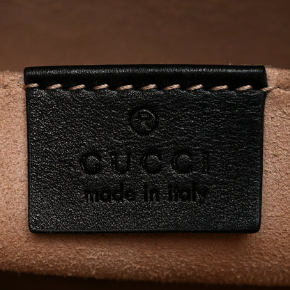 Gucci Calfskin Matelasse Chevron Heart GG Marmont Clutch Black 6 of 14