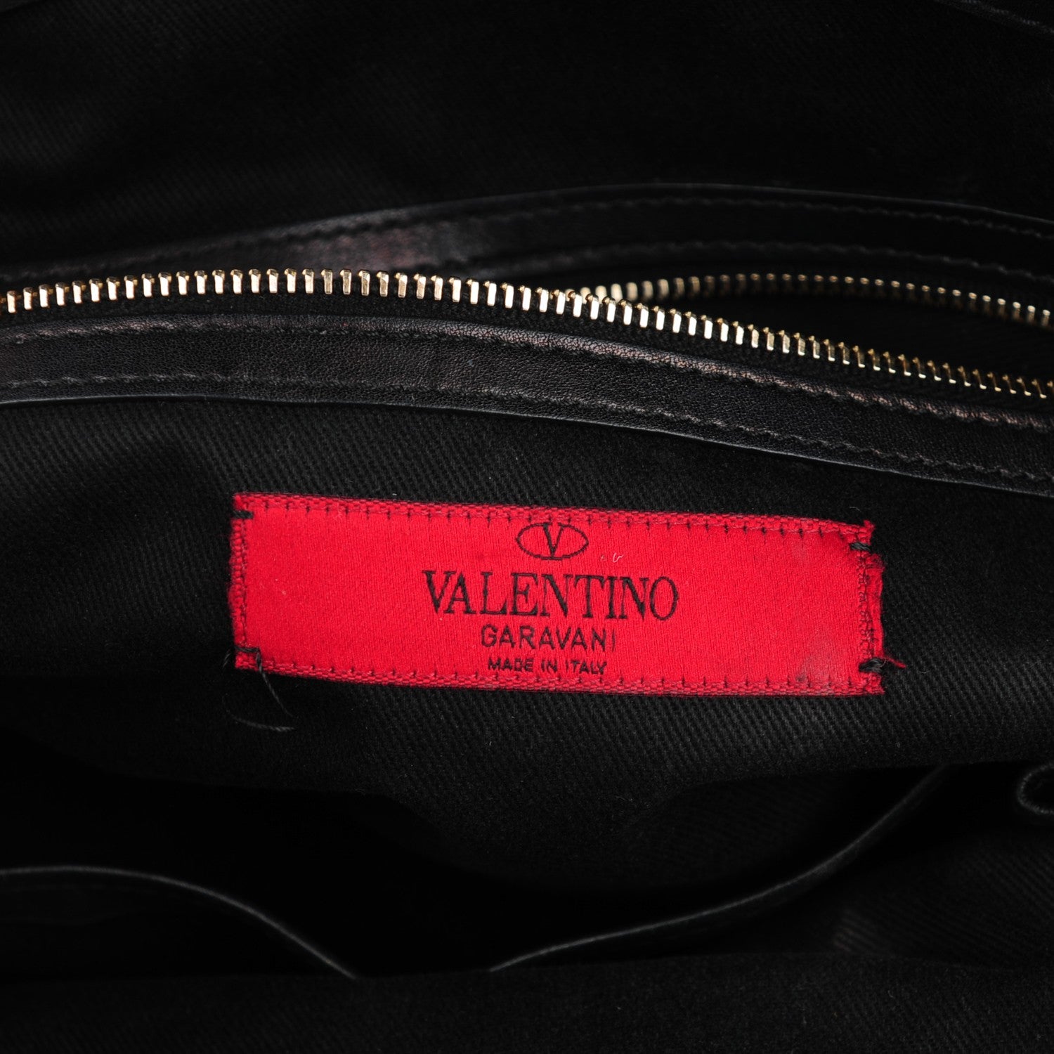 Valentino Garavani Vitello Rockstud Dome Satchel Black 6 of 7