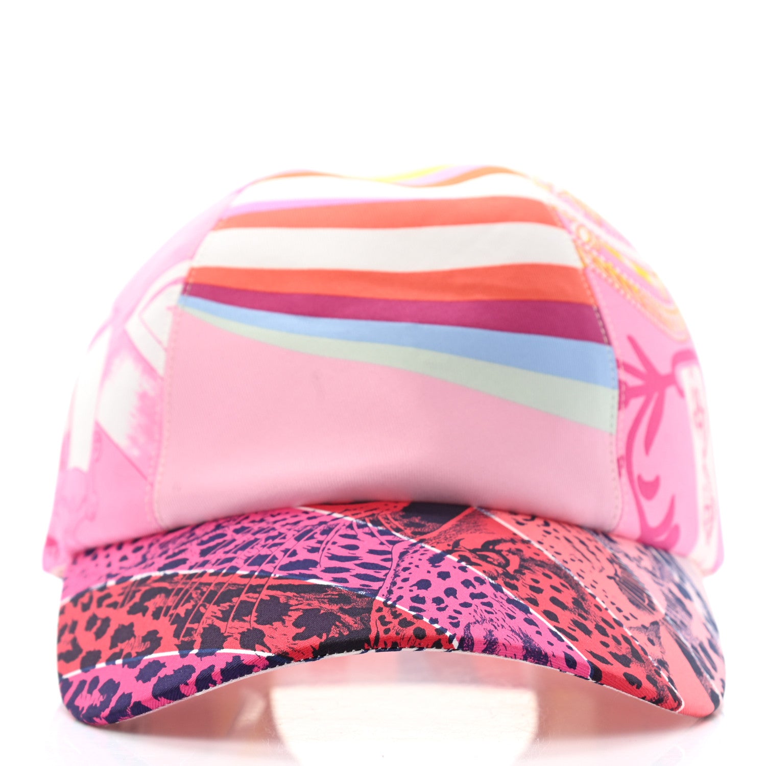 Hermes Silk Davis Patchwork Cap 58 3 of 7