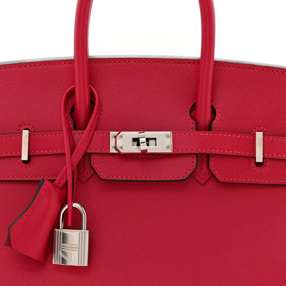 Hermes Madame Calfskin Birkin Sellier 25 Framboise 8 of 11