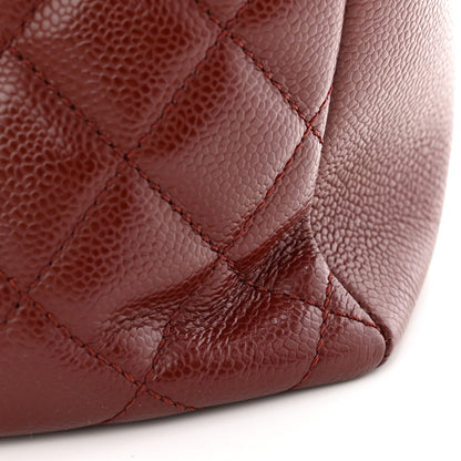 Chanel Caviar Quilted Grand Shopping Tote GST Burgundy 11 of 12