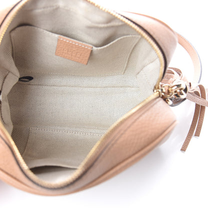 Gucci Pebbled Calfskin Small Soho Disco Bag Camelia 4 of 8