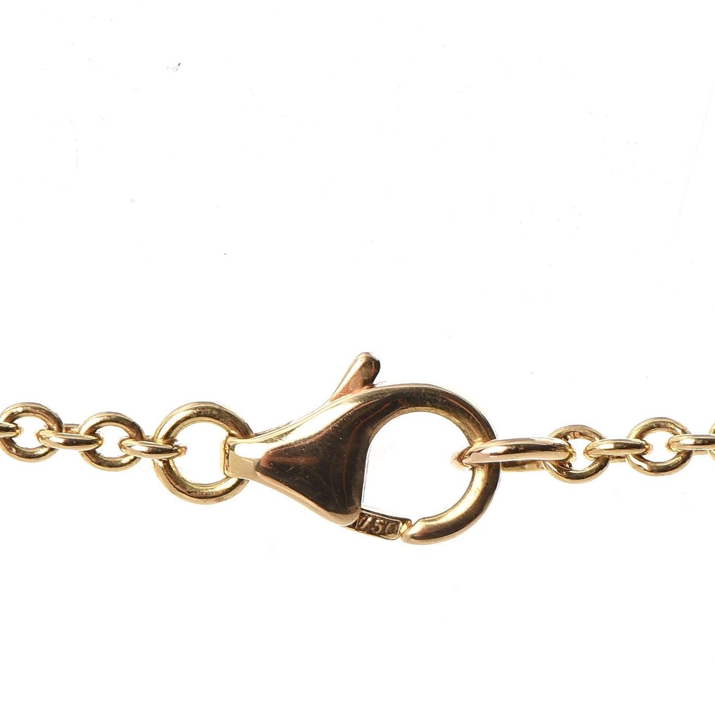 18K Yellow Gold Interlocking LOVE Necklace