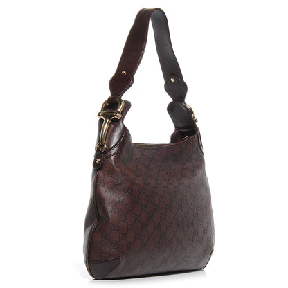 Gucci Guccissima Creole Hobo Chocolate 3 of 9