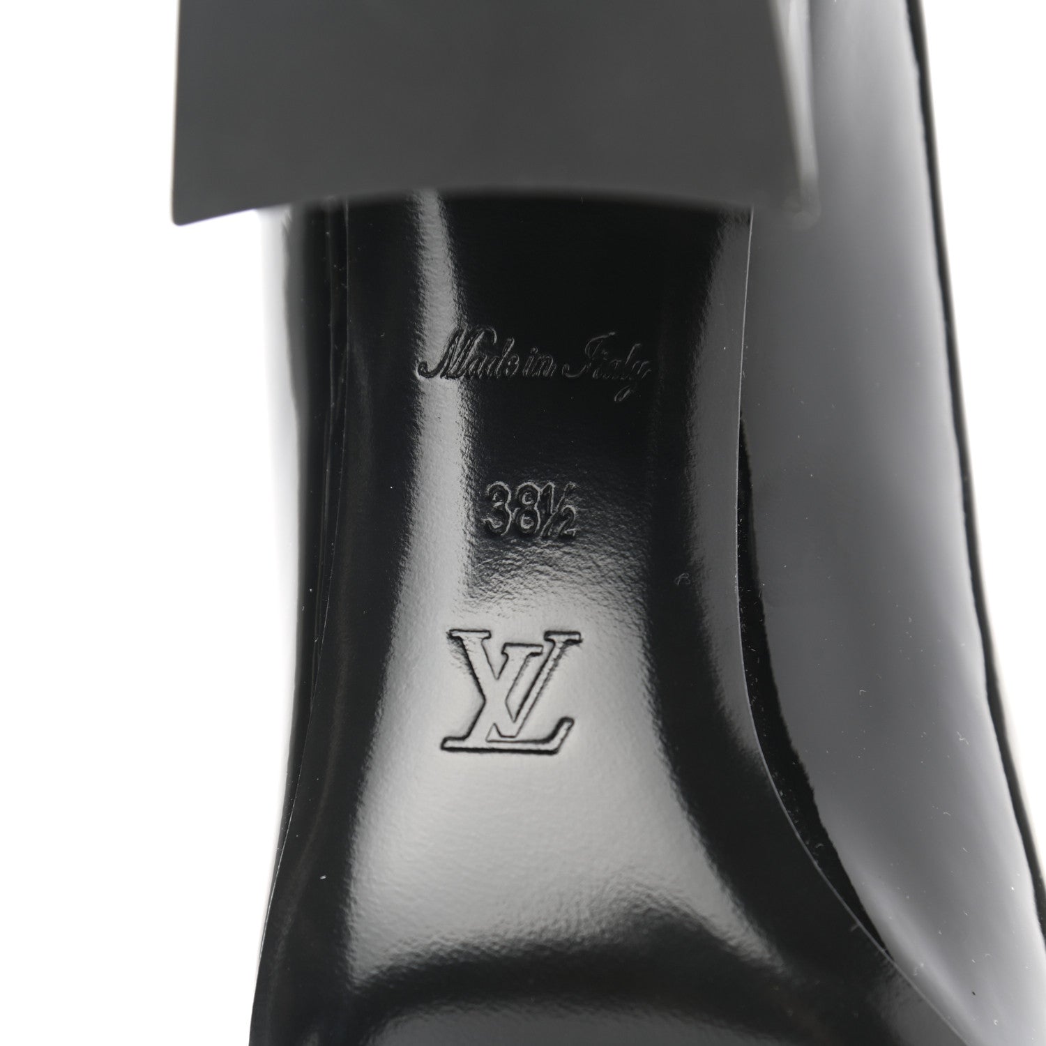 Louis Vuitton Patent Calfskin Madeleine Pumps 38.5 Black 6 of 8
