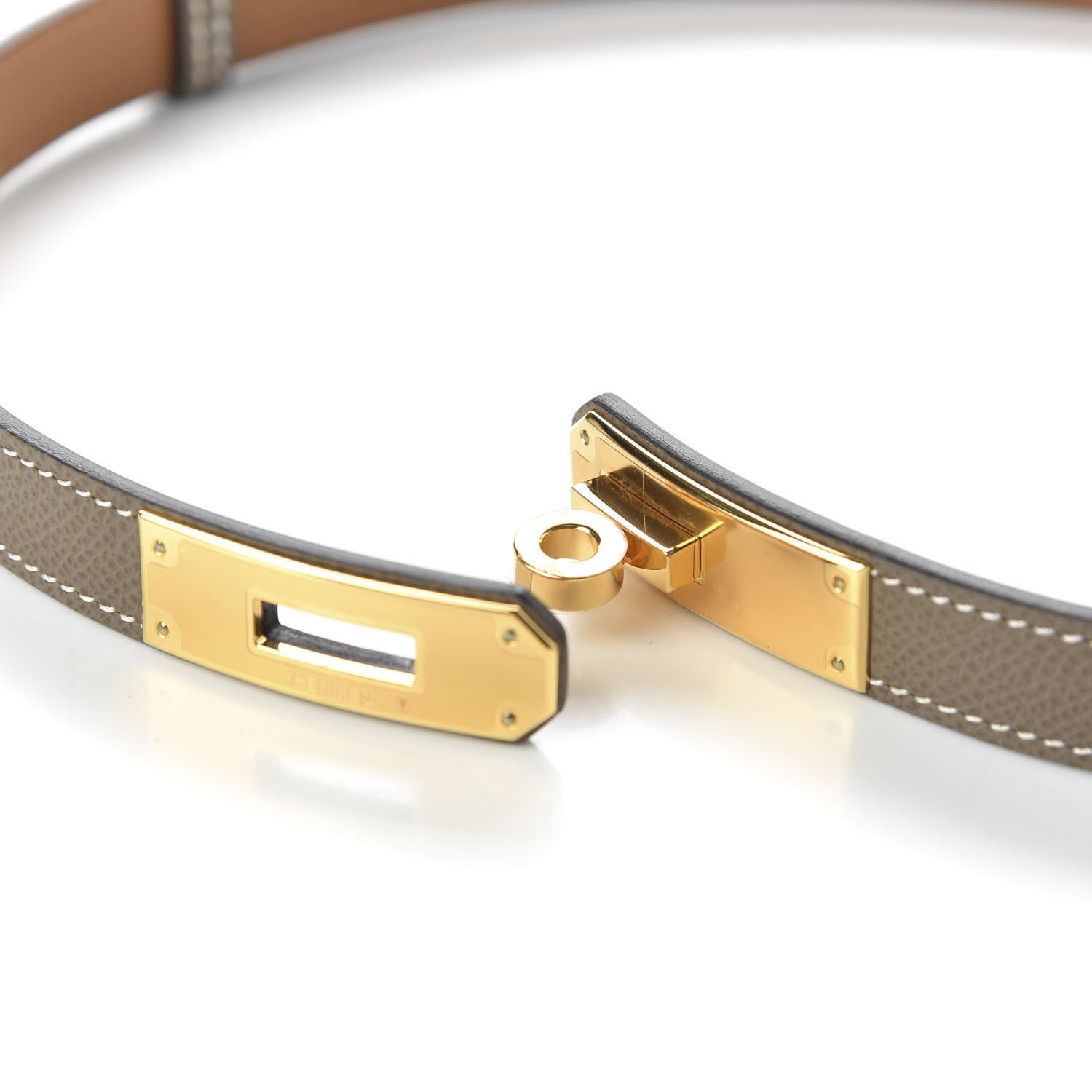 Hermes Epsom Kelly Belt Etoupe 3 of 5