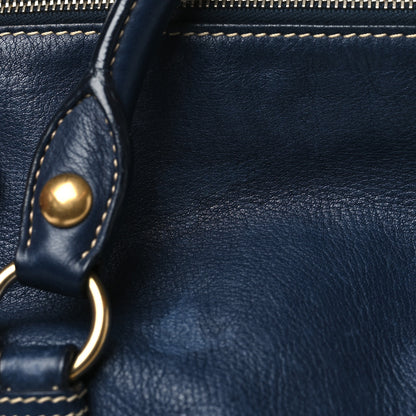 Miu Miu Vitello Lux Bow Tote Bleuette 13 of 17