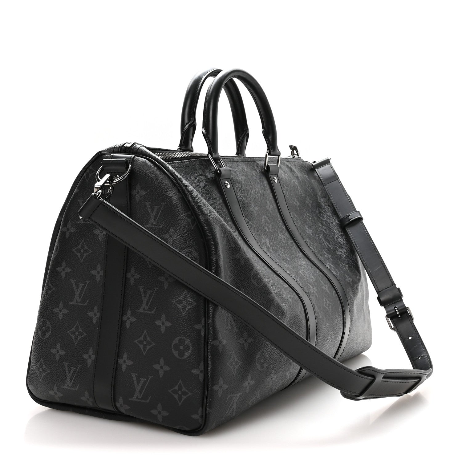 Louis Vuitton Monogram Eclipse Keepall Bandouliere 45 2 of 11