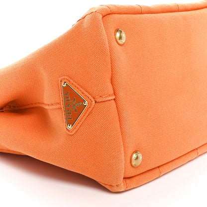 Prada Canapa Small Logo Tote Papaya 9 of 10