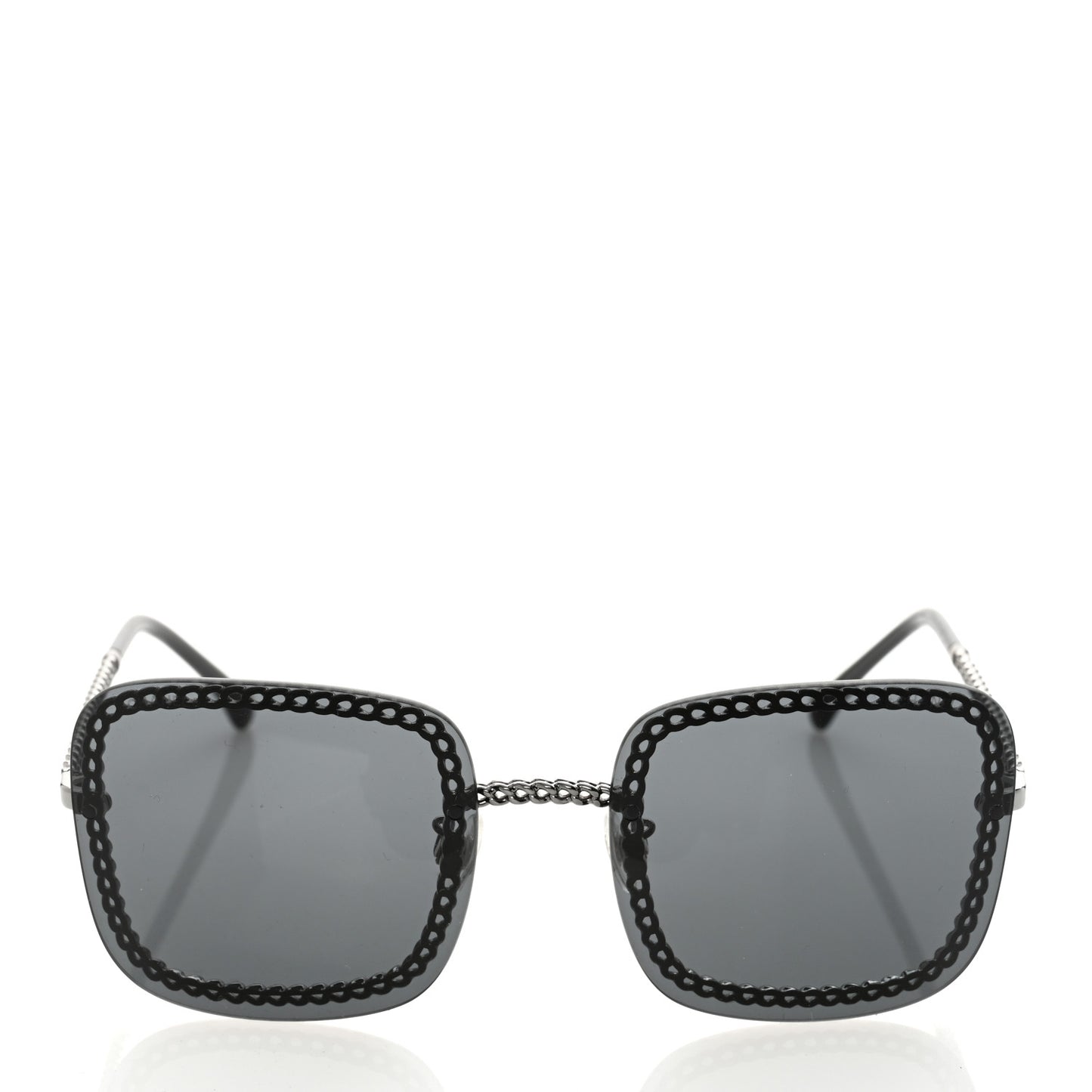 Chain Square Sunglasses 4244 Black