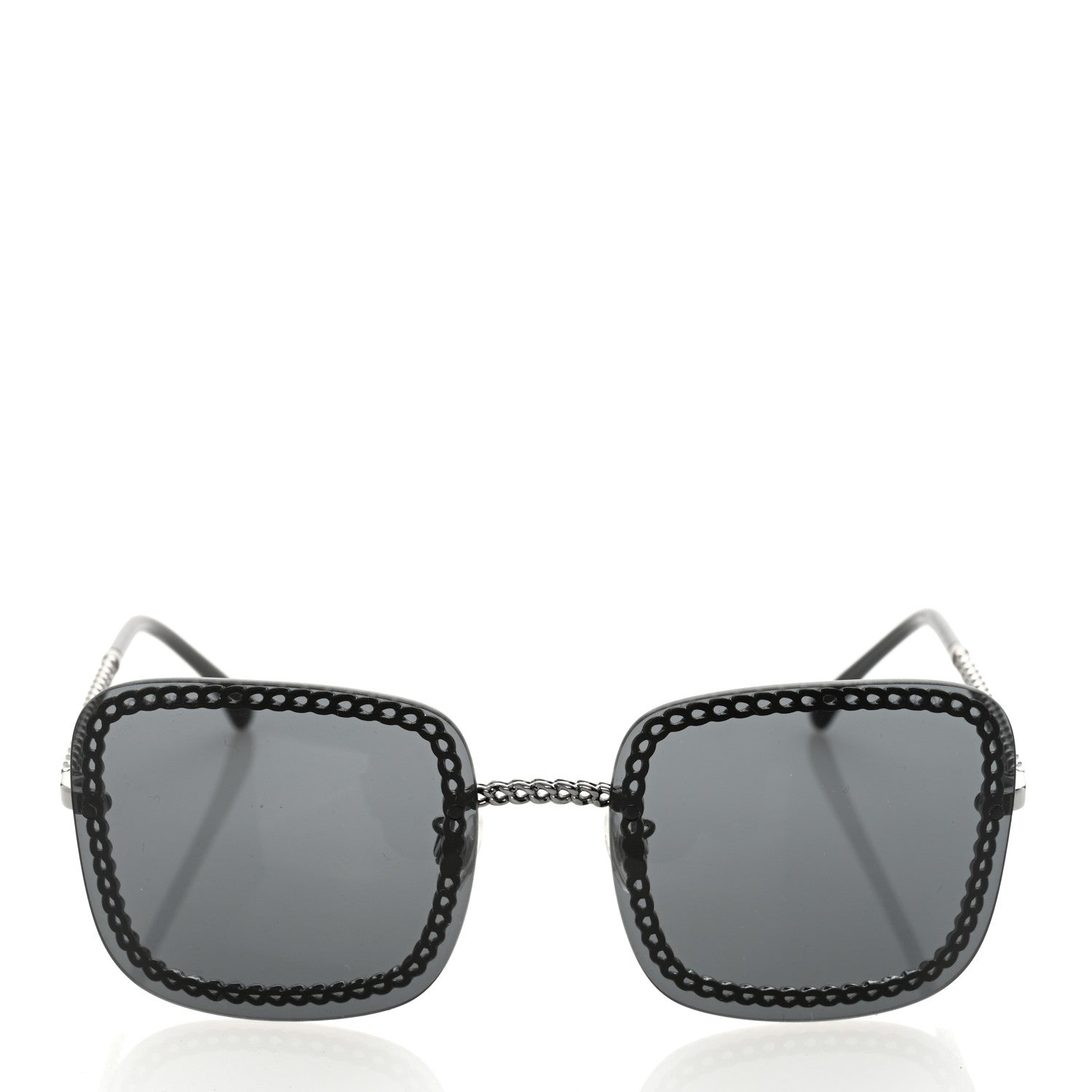 Chanel Chain Square Sunglasses 4244 Black 3 of 9