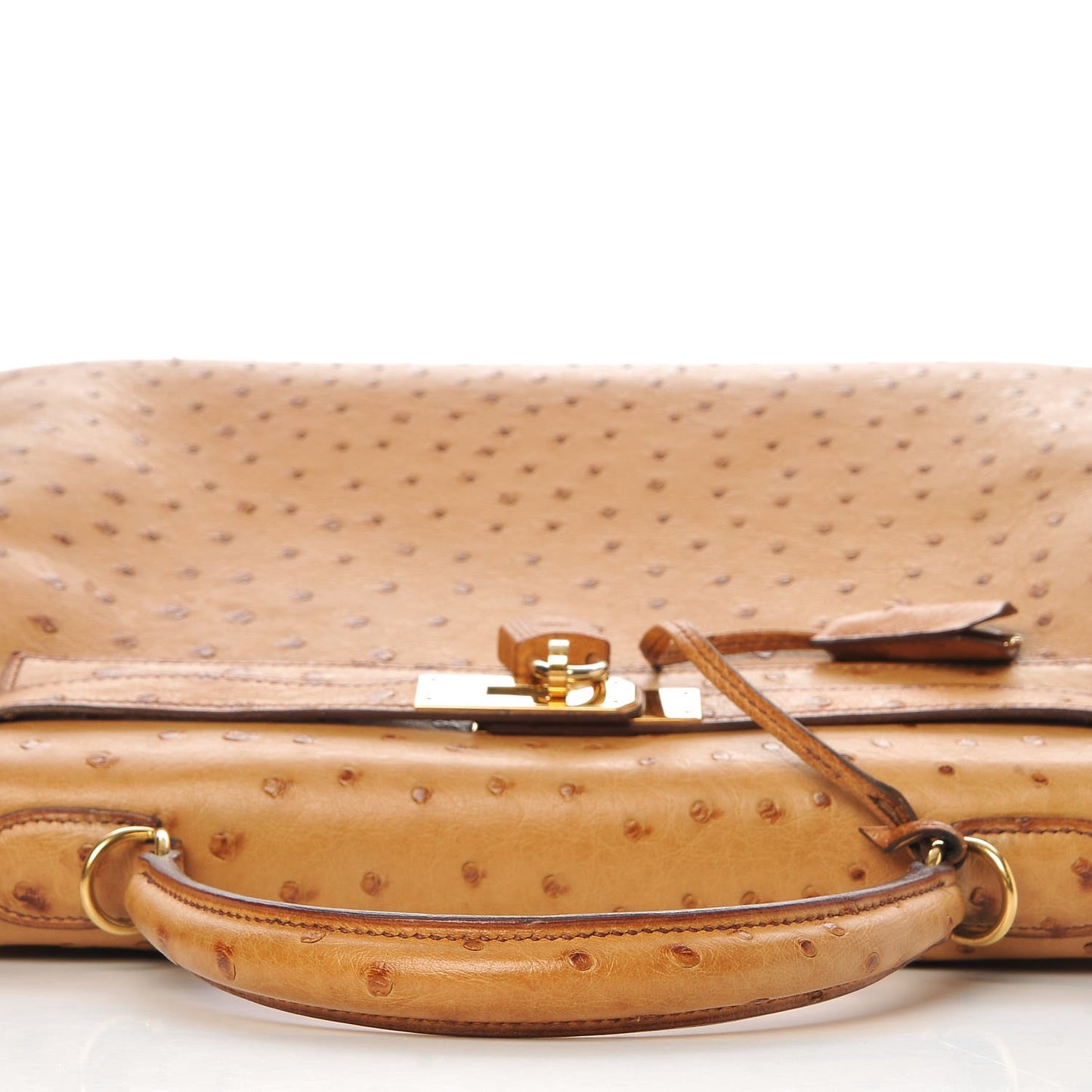 Ostrich Kelly Retourne 32 Gold