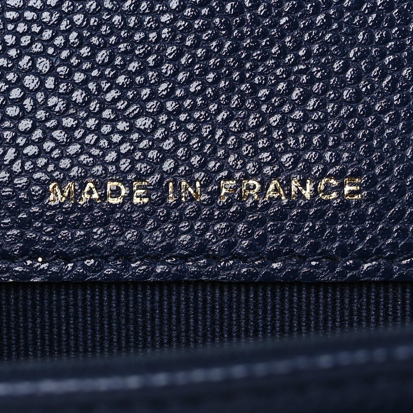 Caviar Quilted Flap Card Holder Wallet Navy Blue