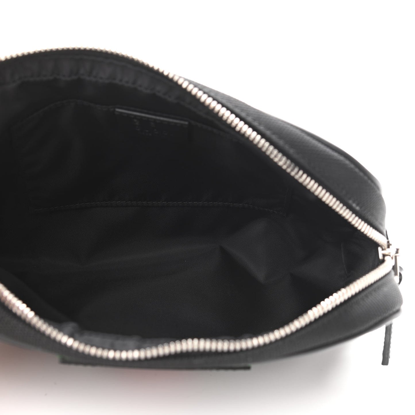 Canvas Web Slim Belt Bag Black