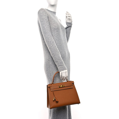 Hermes Epsom Kelly Sellier 28 Gold 2 of 10