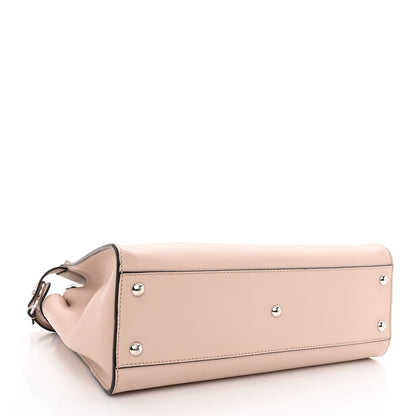 Fendi Vitello Seta Shiny Nappa Medium Peekaboo Iconic Satchel Soap Opale 4 of 12