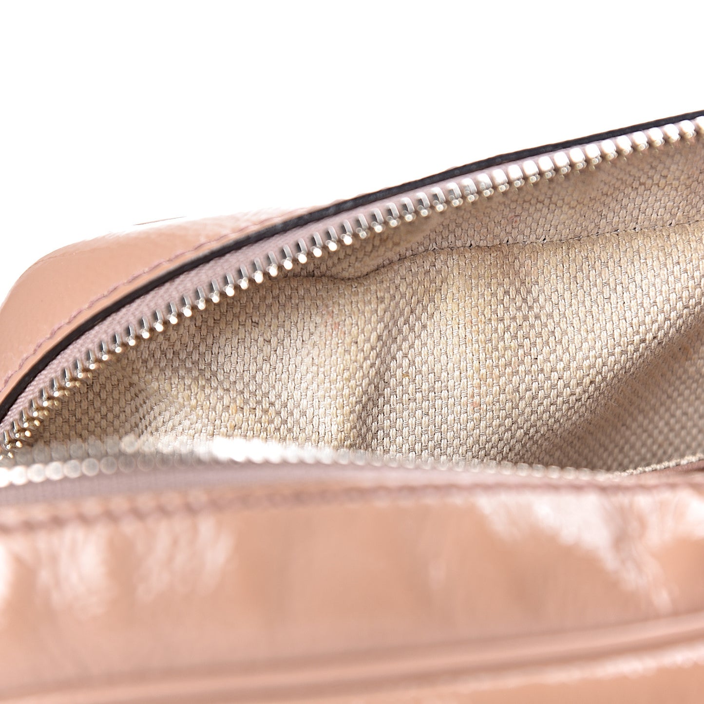 Vernice Naplack Small Soho Disco Bag Dark Cipria