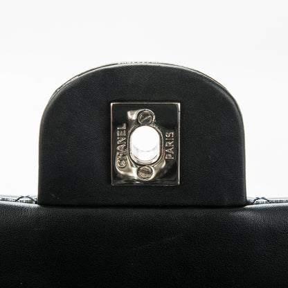 Chanel Striated Patent Quilted Mini Rectangular Flap Dark Grey 5 of 8
