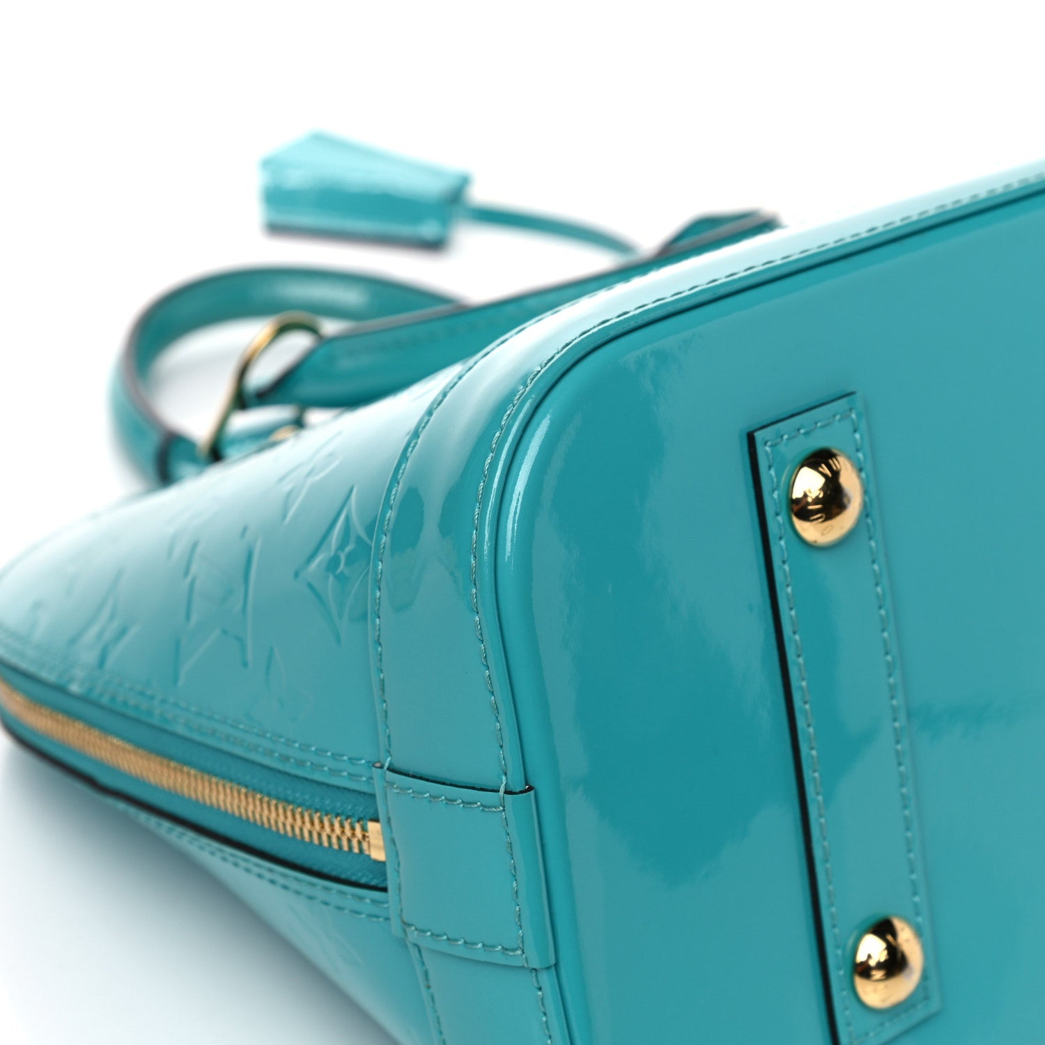 Louis Vuitton Vernis Alma PM Blue Lagon 11 of 15