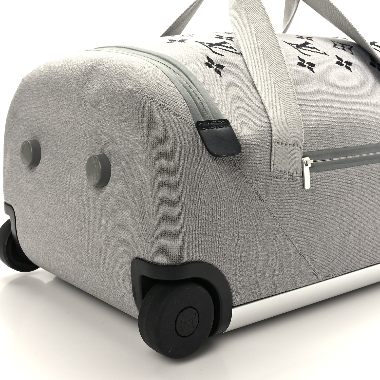 Louis Vuitton Knit Monogram Horizon Soft Duffle 55 Grey 8 of 9