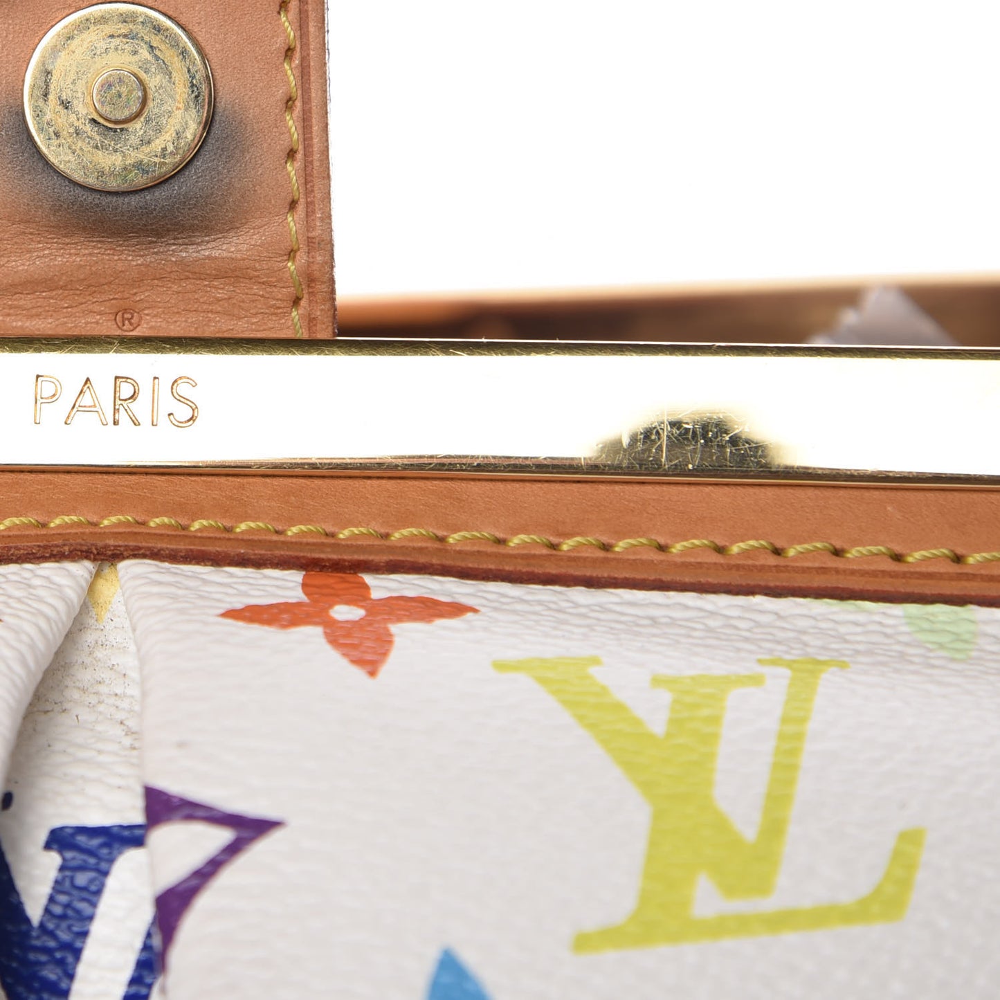 Monogram Multicolor Judy GM White