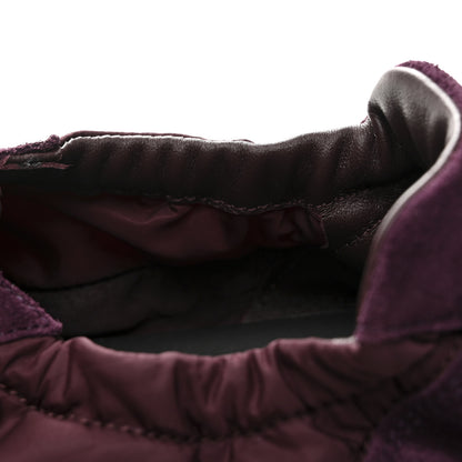 Prada Re-Nylon Suede Collapse Sneakers 39.5 Bordeaux 9 of 10