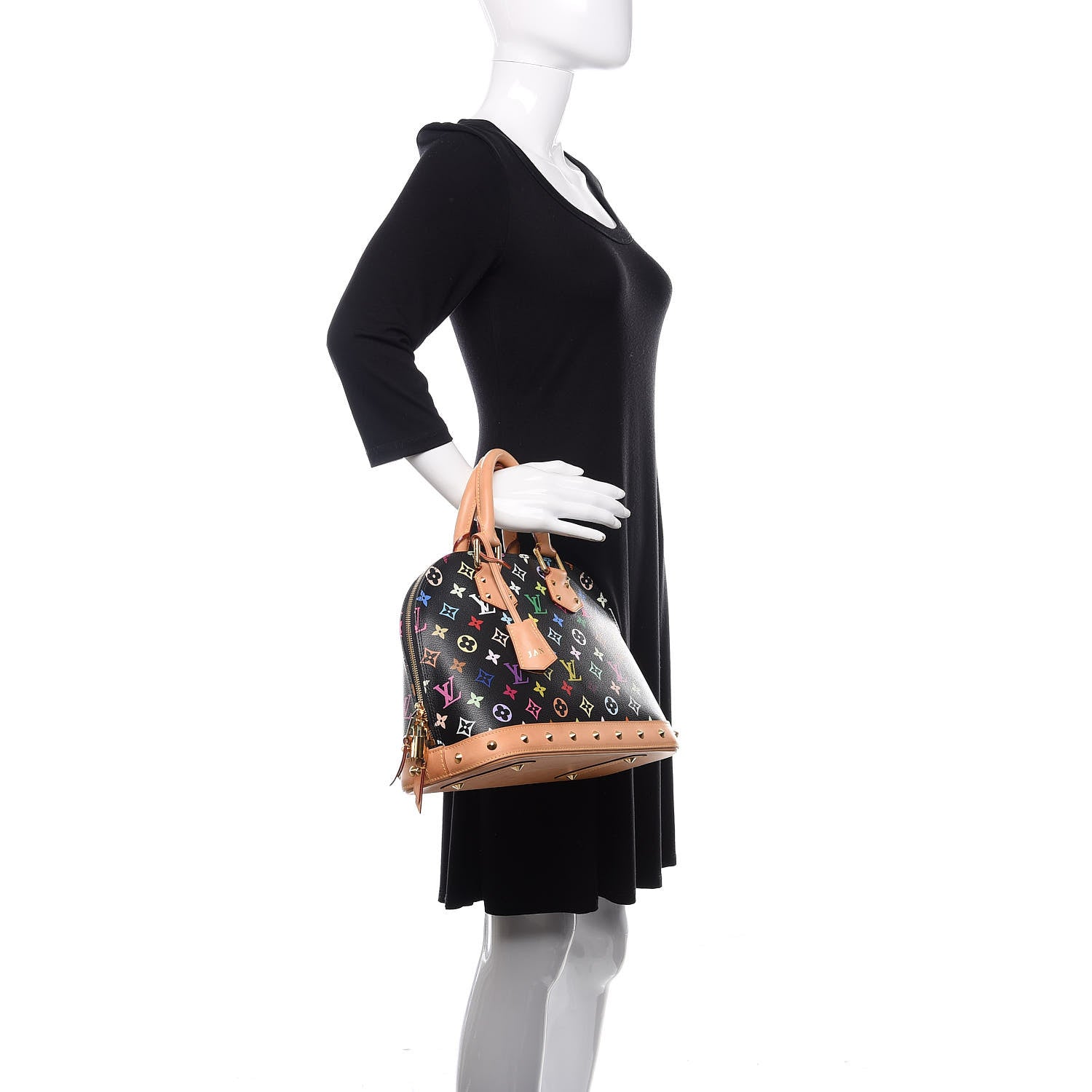 Louis Vuitton Monogram Multicolor Alma PM Black 2 of 11