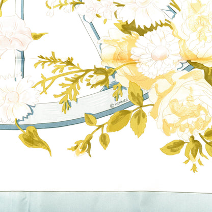 Hermes Jacquard Silk Romantique Scarf 90 4 of 5