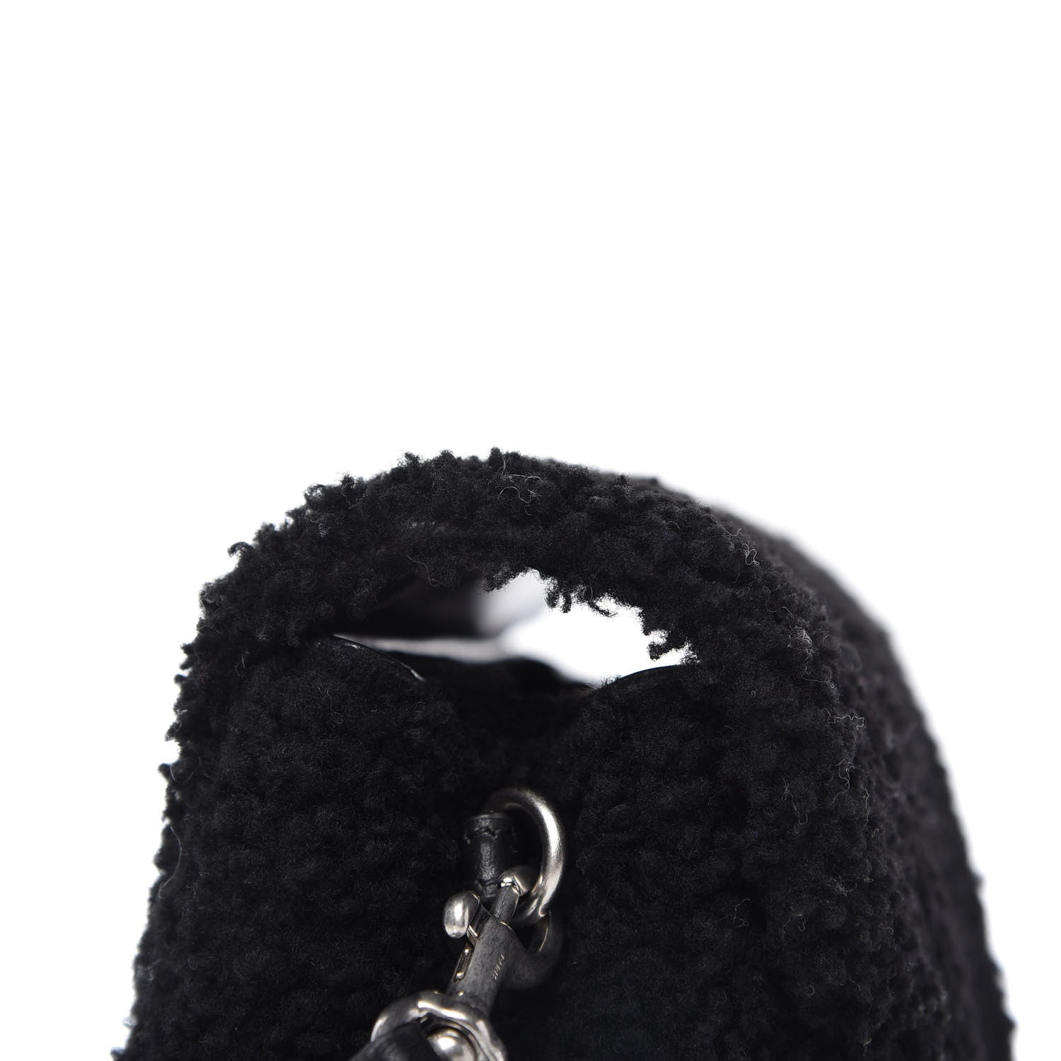 Saint Laurent Shearling Toy Loulou Shoulder Bag Black 13 of 13