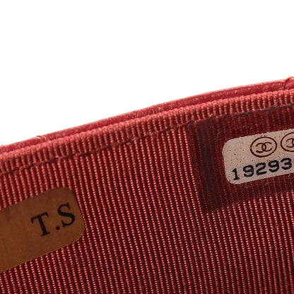 Chanel Lambskin Quilted Wallet On Chain WOC Red 7 of 9