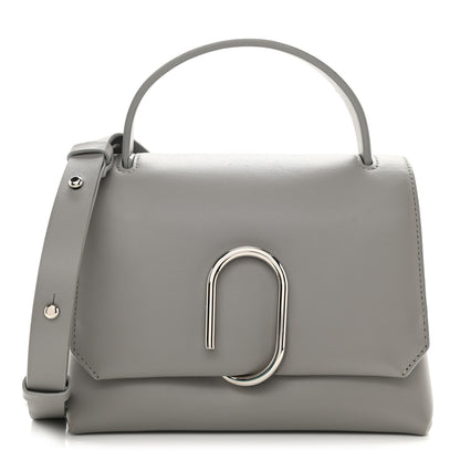 3.1 Phillip Lim Smooth Calfskin Mini Alix Top Handle Satchel Cement 1 of 8