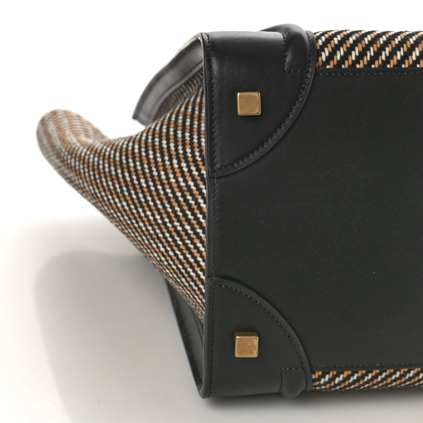 Twill Smooth Calfskin Mini Luggage Dune Black