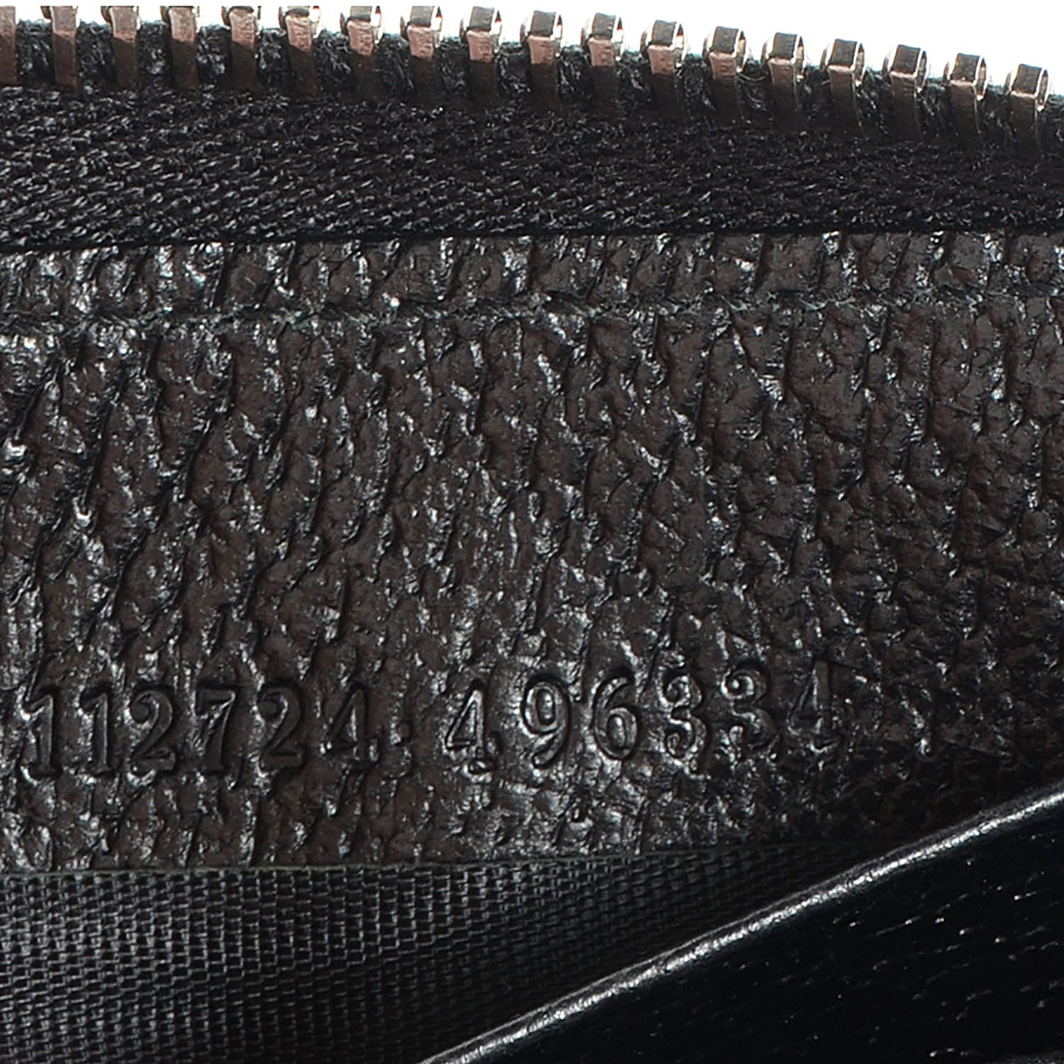 Gucci Monogram Zip Around Wallet Black 6 of 6