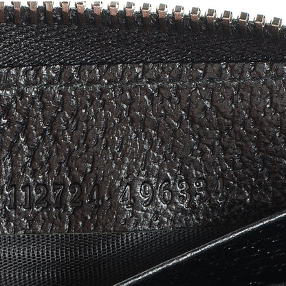 Gucci Monogram Zip Around Wallet Black 6 of 6