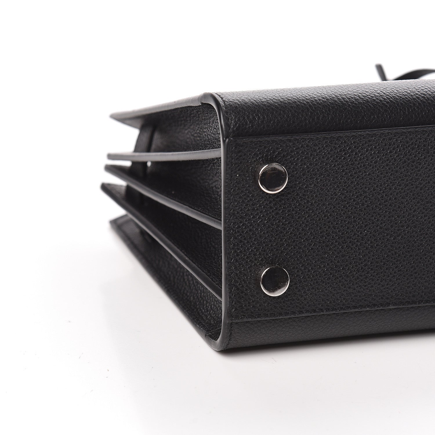 Saint Laurent Grained Calfskin Nano Sac De Jour Black 8 of 10