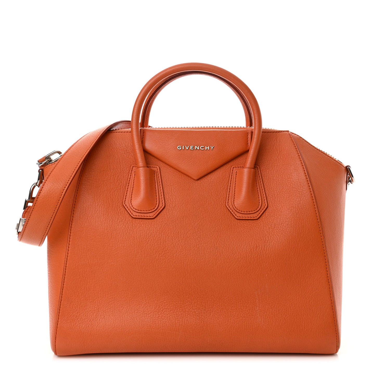 Sugar Goatskin Medium Antigona Orange