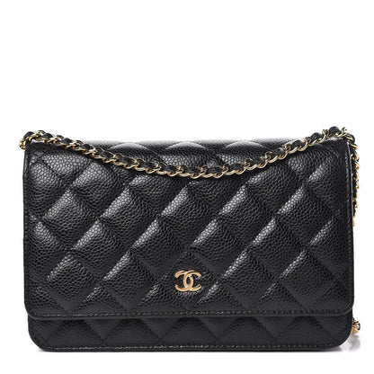 Chanel Caviar Quilted Wallet On Chain WOC Black 1 of 12