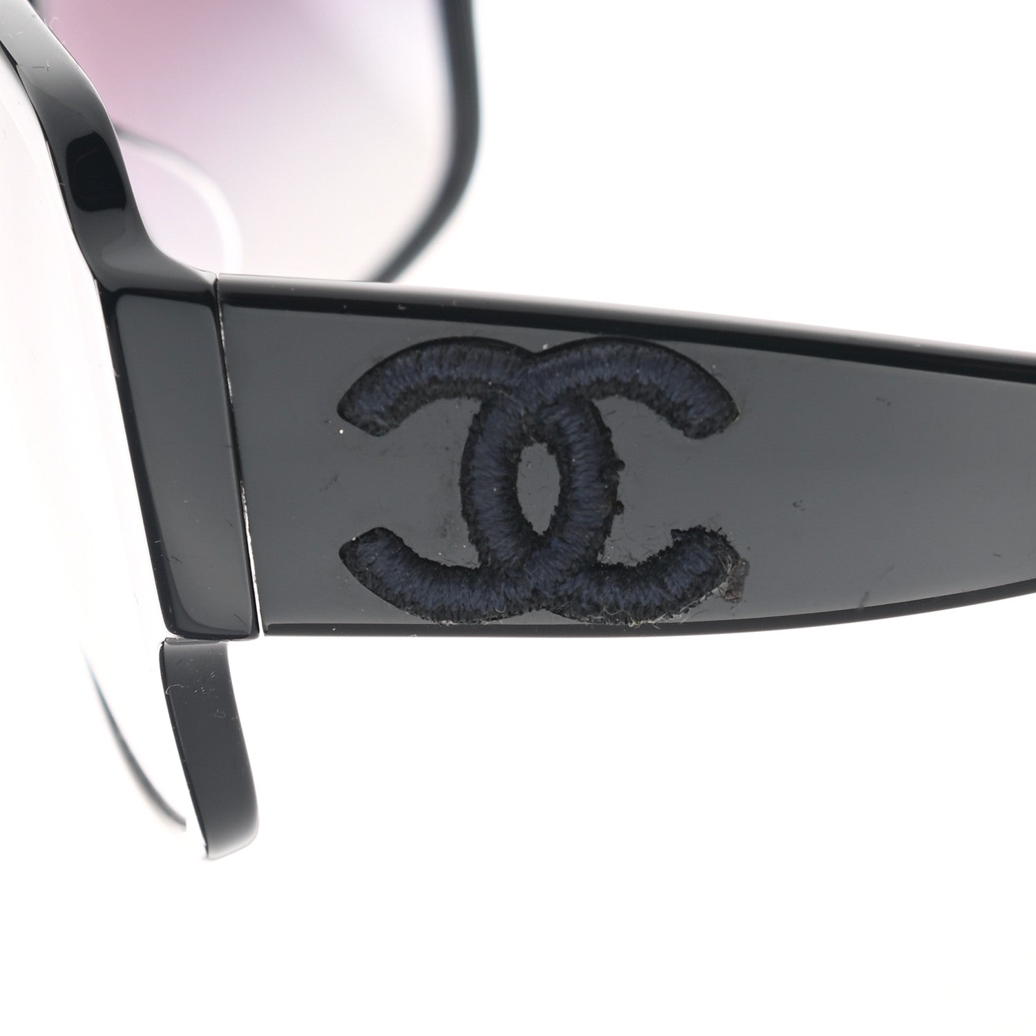 Chanel Acetate Shield Sunglasses 5449-A Black 9 of 10