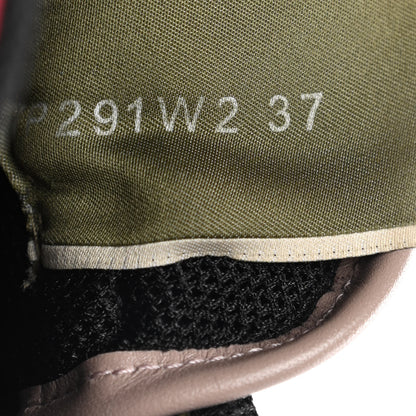 Valentino Garavani Nappa Suede Camouflage Womens Rockrunner Sneakers 37 Army Green Multicolor 8 of 13