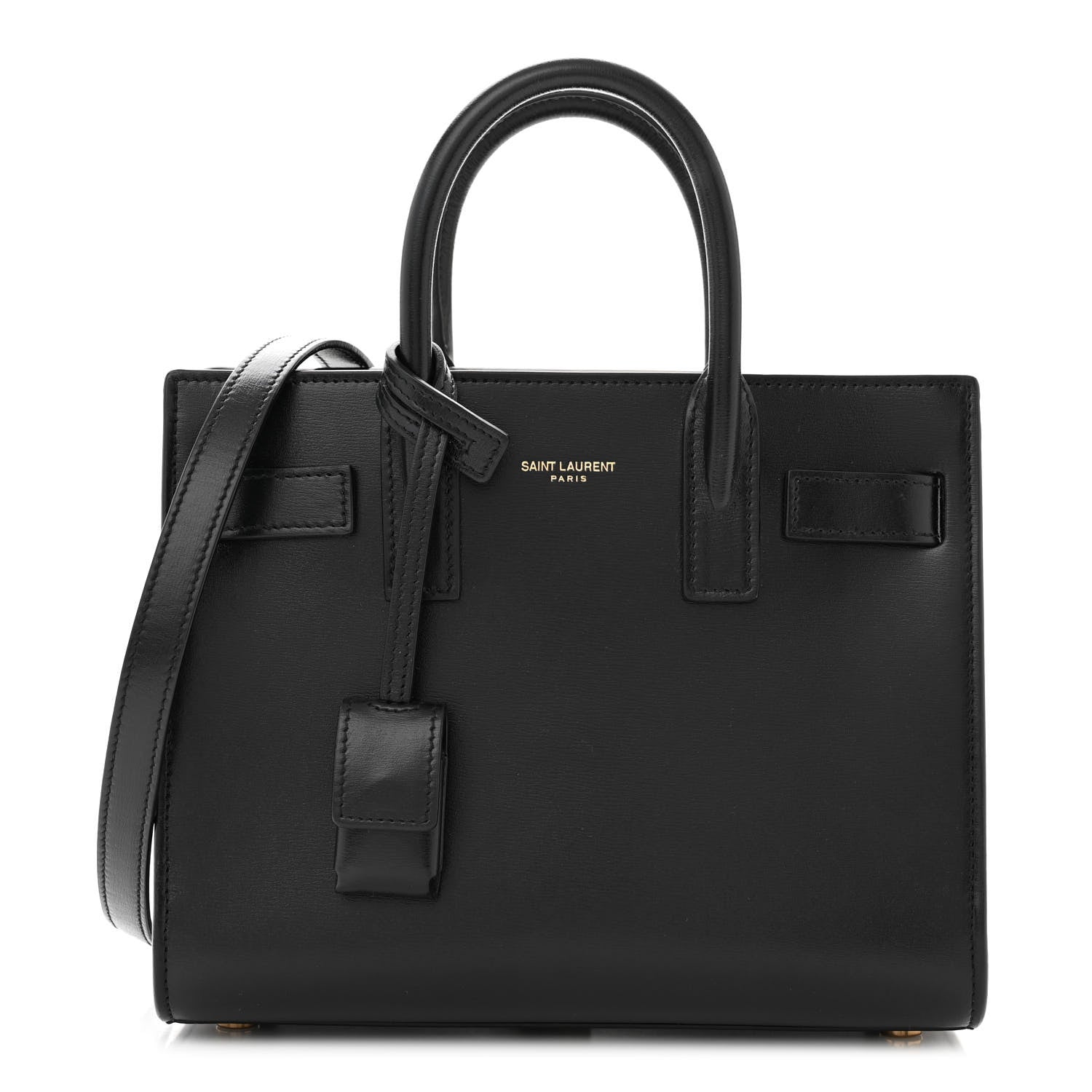 Saint Laurent SAINT LAURENT Calfskin Nano Sac De Jour Black 1 of 11