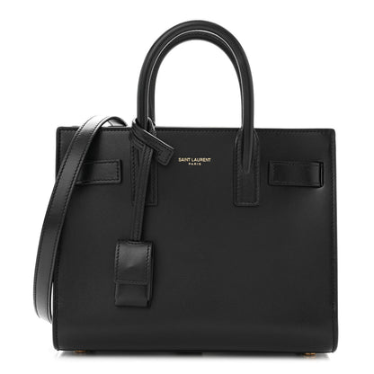 Saint Laurent SAINT LAURENT Calfskin Nano Sac De Jour Black 1 of 11