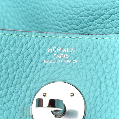 Hermes Taurillon Clemence Lindy 26 Bleu Atoll 6 of 9