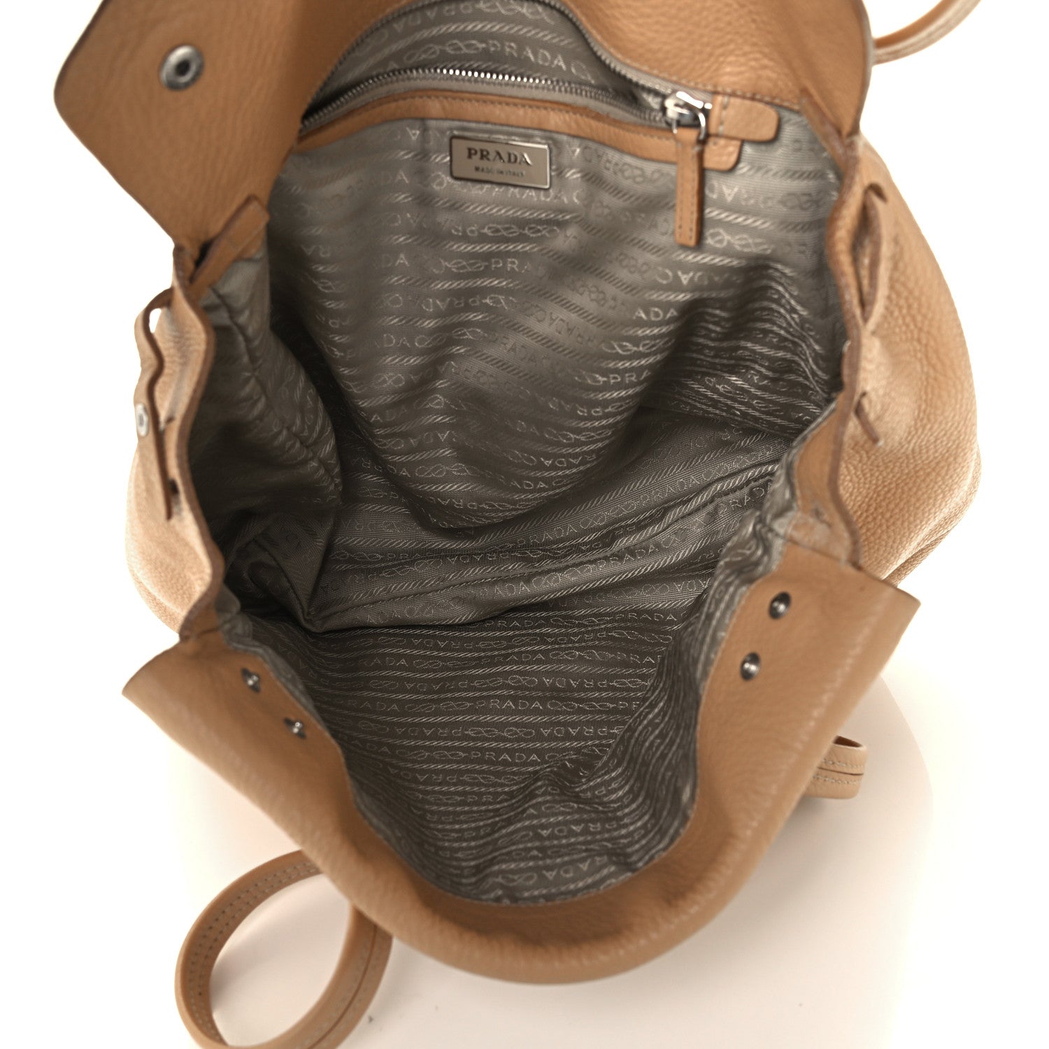 Prada Vitello Daino Tote Beige 4 of 11