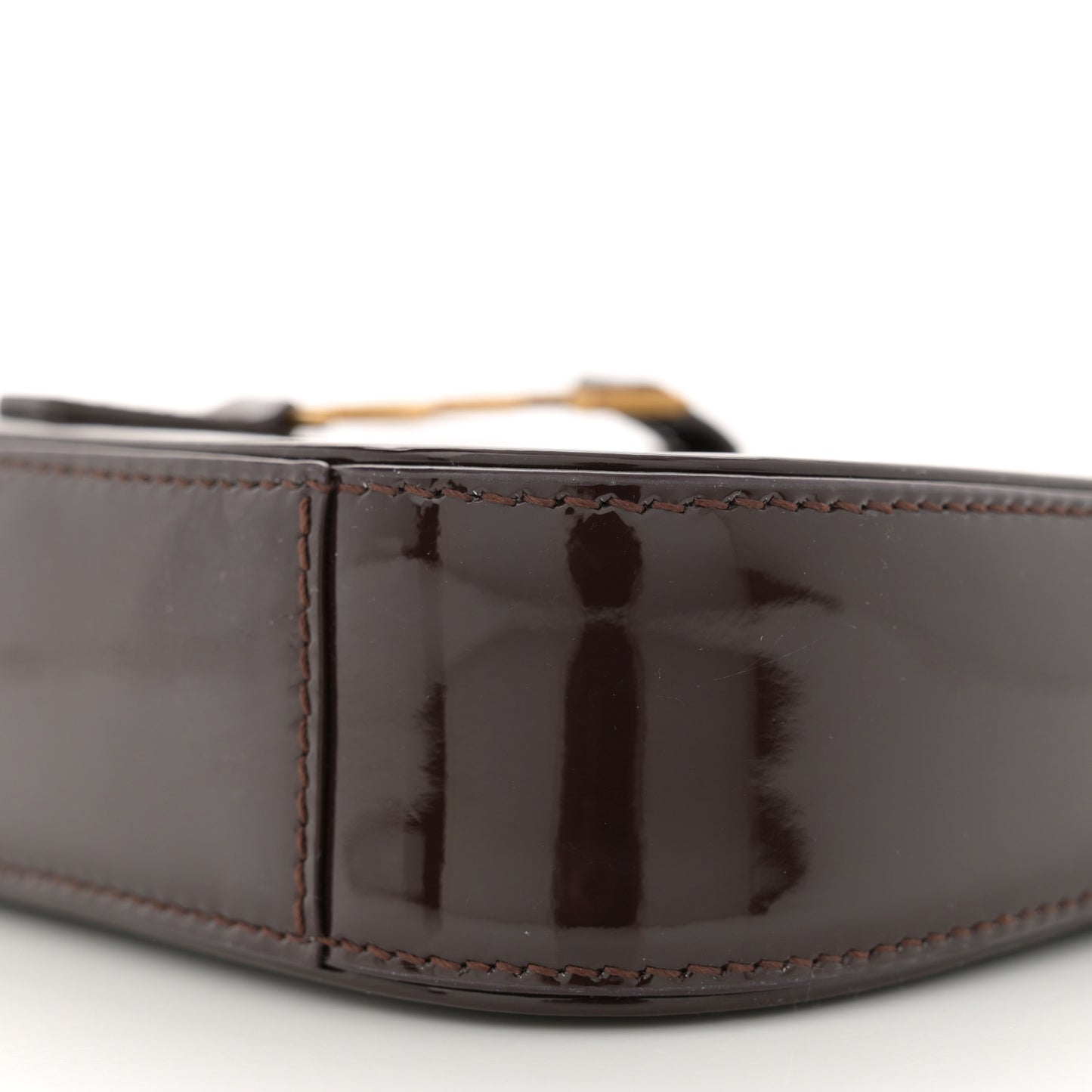 Patent Calfskin Le 5 A 7 Mini Hobo Spicy Chocolate