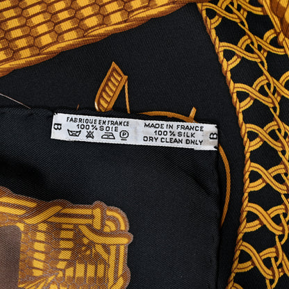 Hermes Silk Voitures Paniers Scarf 90 5 of 5