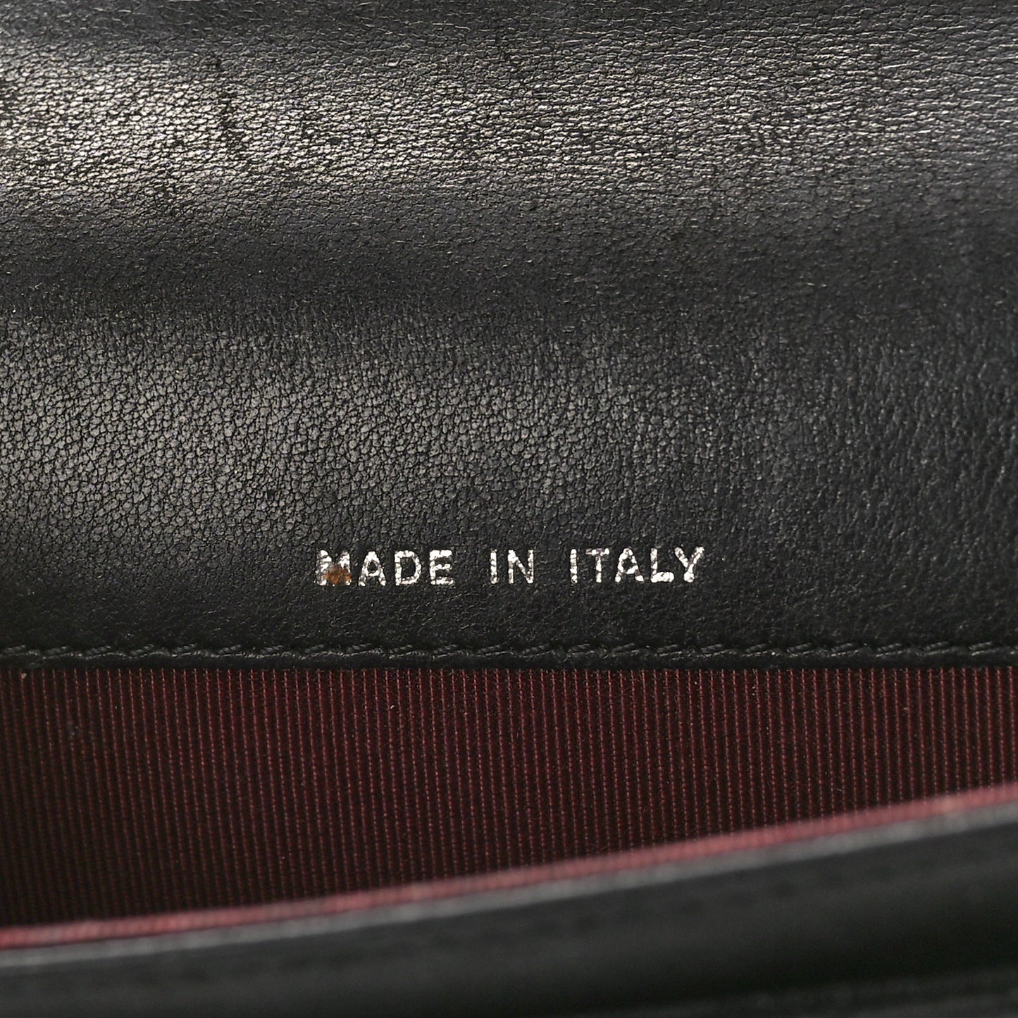 Lambskin Quilted Flap Card Holder Wallet Black