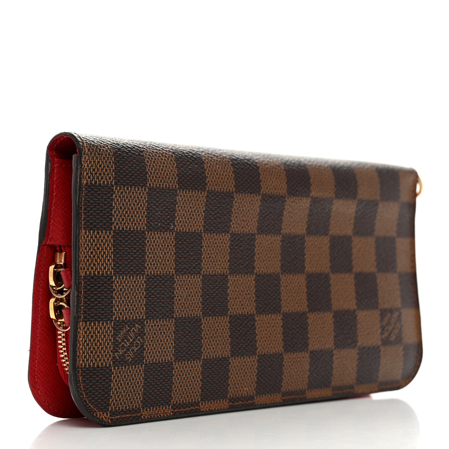 Damier Ebene Insolite Wallet Red