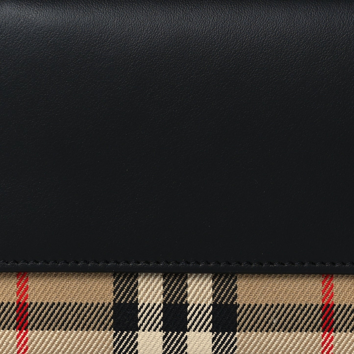 Calfskin Vintage Check Phone Pocket Crossbody Archive Beige Black
